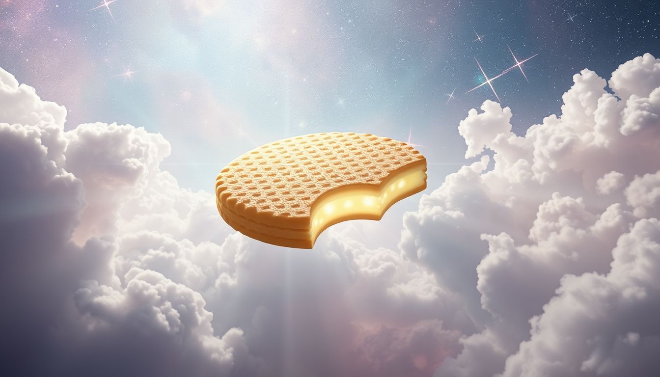 Eine große Oblate symbolisiert spirituelles Wachstum und innere Fülle.