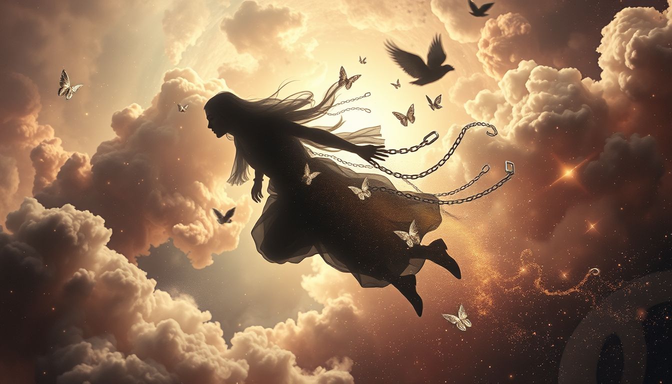 Flucht im Traum symbolisiert oft innere Angst vor Selbstverlust.
