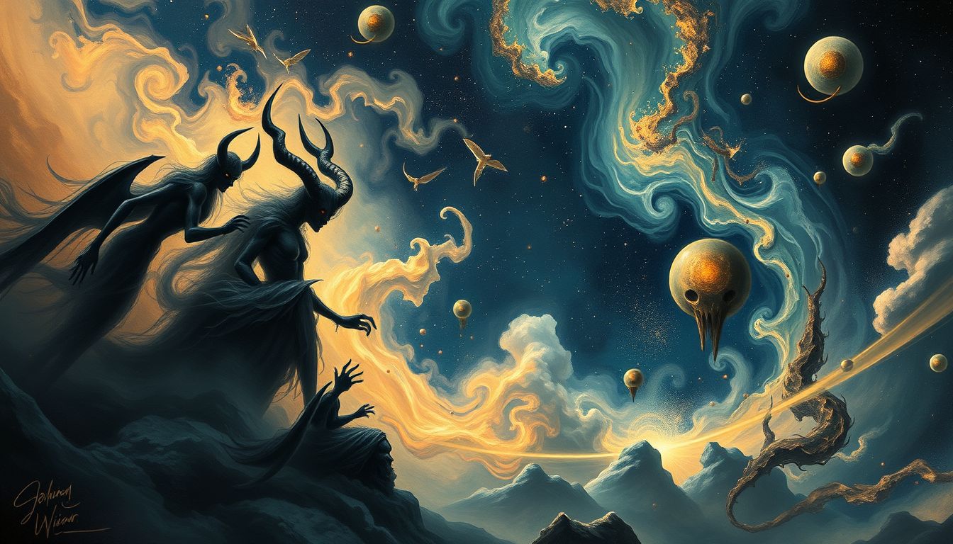 Innere Dämonen symbolisieren oft ungelöste Ängste und Suchtprobleme.
