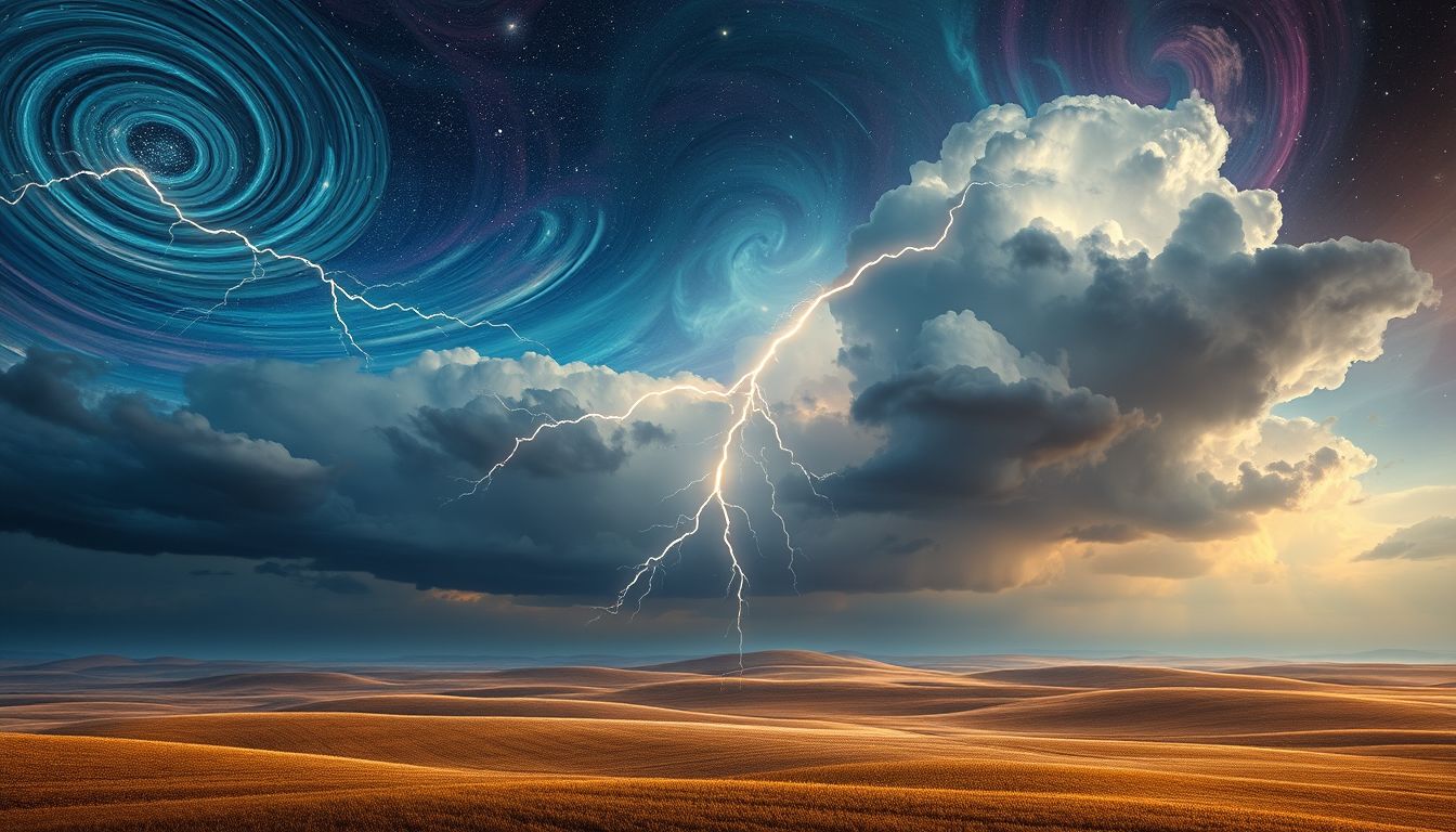 Ein Gewitter im Traum symbolisiert oft innere Konflikte und Befreiung.