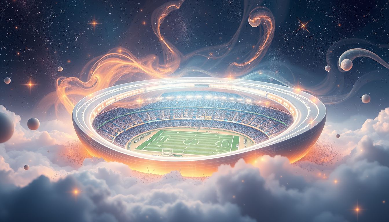 Ein Stadiontraum symbolisiert Gemeinschaftsgefühl und persönliche Herausforderungen.