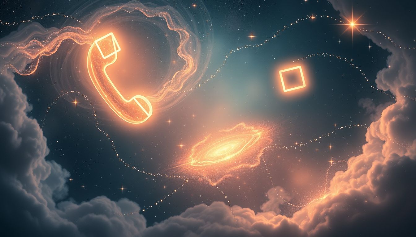 Ein Telefon im Traum symbolisiert oft unerwartete Nachrichten oder Verbindung.
