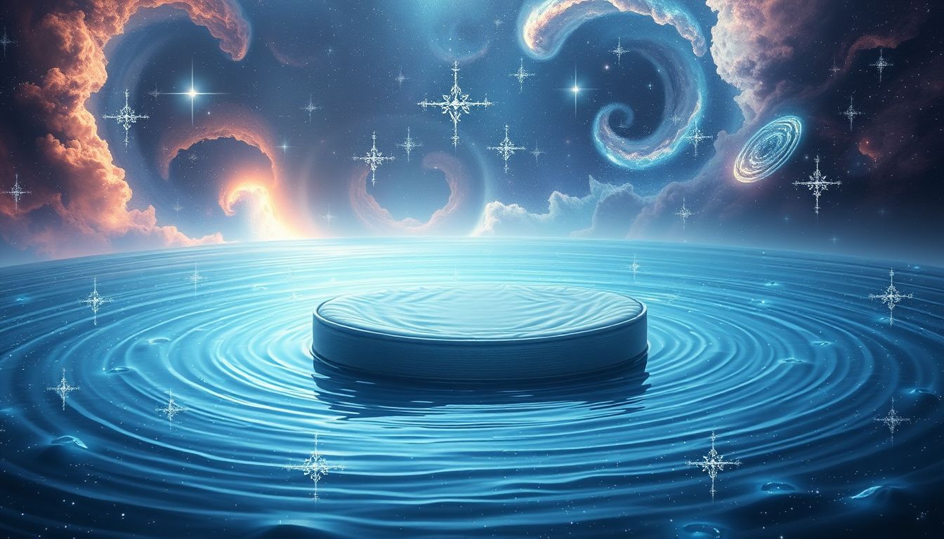 Ein Wasserbett allein symbolisiert emotionale Selbstständigkeit und Heilung.