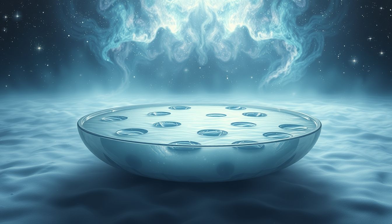 Ein Wasserbett mit Löchern symbolisiert emotionale Instabilität im Traum.
