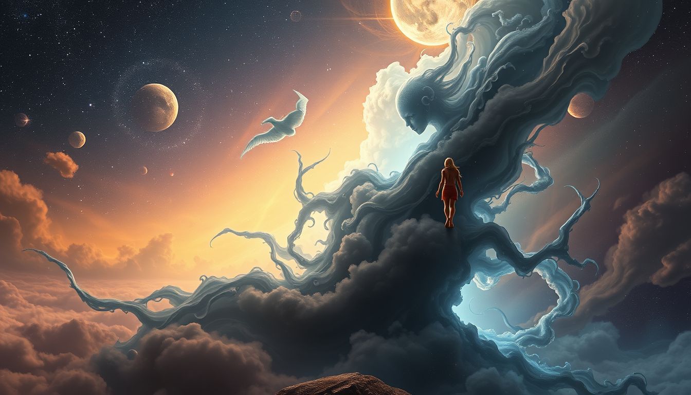 Der Traum vom Feind symbolisiert oft innere Konflikte oder Ängste.