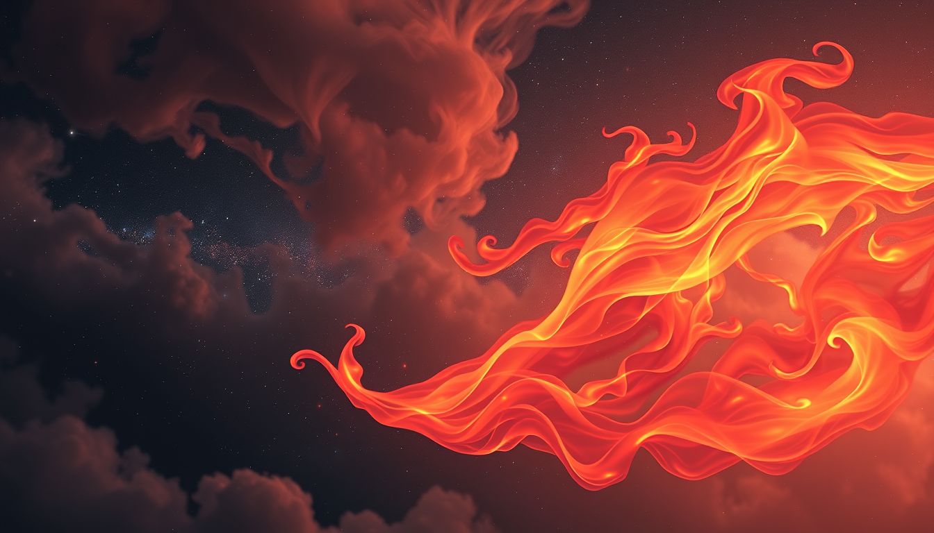 Der Traum von Plattfüßen und Feuer symbolisiert innere Transformation.