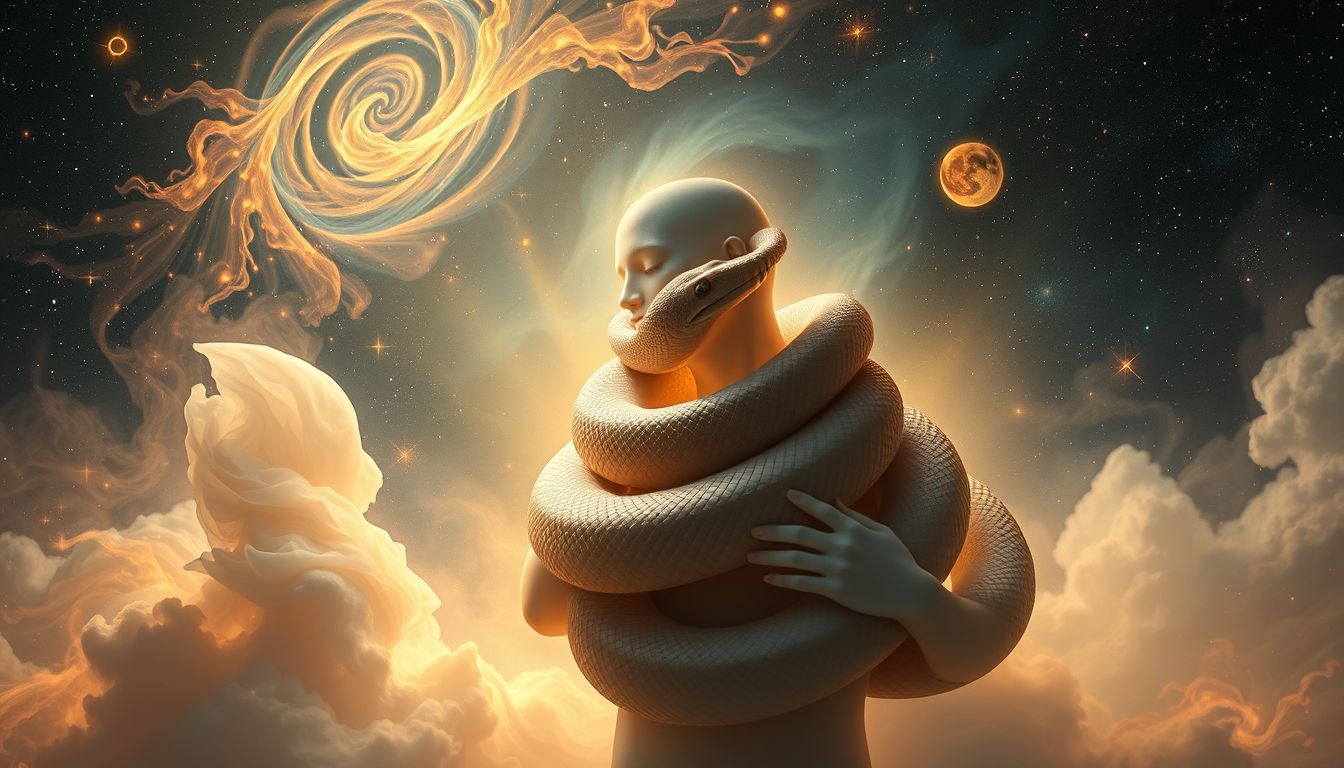 Der erste Traum von einer Boa symbolisiert Schutz und Nähe.