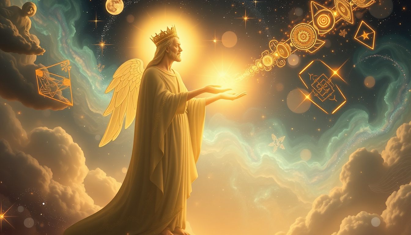 Ein Geschenk vom Heiligen symbolisiert göttliche Führung und Segen.