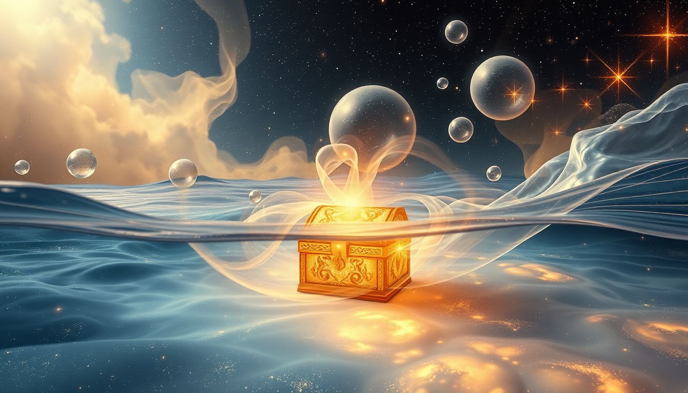 Wasser symbolisiert im Traum oft das tief verborgene Unbewusste.