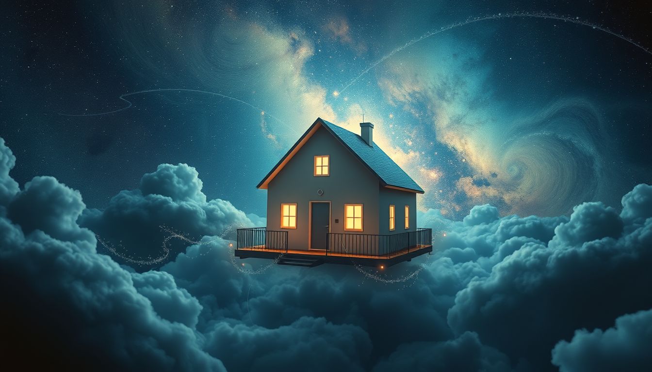 Ein Haus ohne Türen symbolisiert Gefangenschaft und innere Blockaden.