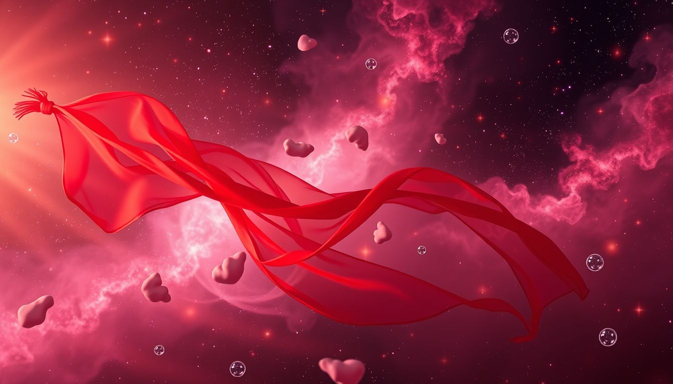 Eine rote Stola symbolisiert Leidenschaft und starke Emotionen im Traum.