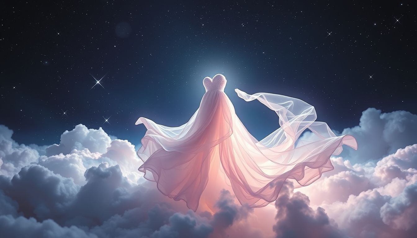 Der 16. Traum von einem Kleid symbolisiert Weiblichkeit und innere Anmut.