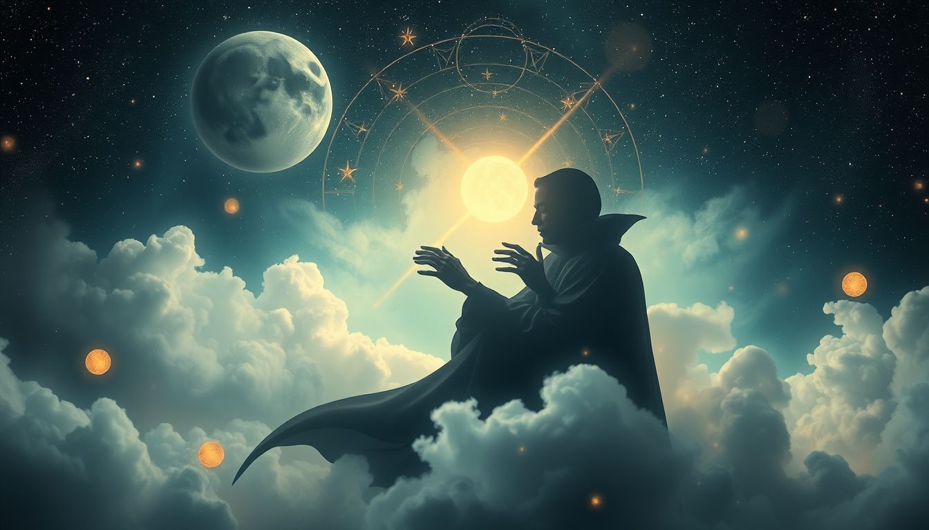 Ein vampirischer Hilferuf symbolisiert innere Konflikte und Schutzbedürfnis.