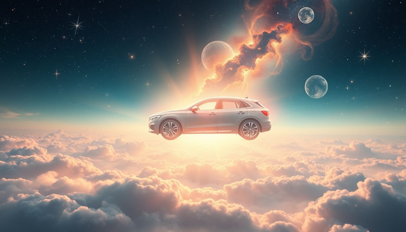 Ein neues Auto parken symbolisiert Neuanfang und frische Chancen.