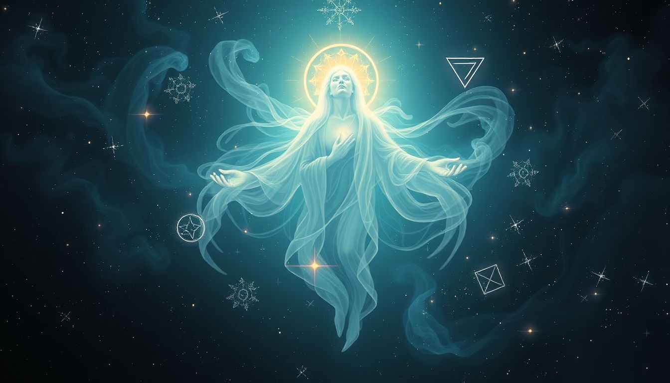 Ein weinender Heiliger symbolisiert oft tiefes Mitgefühl und Transformation.