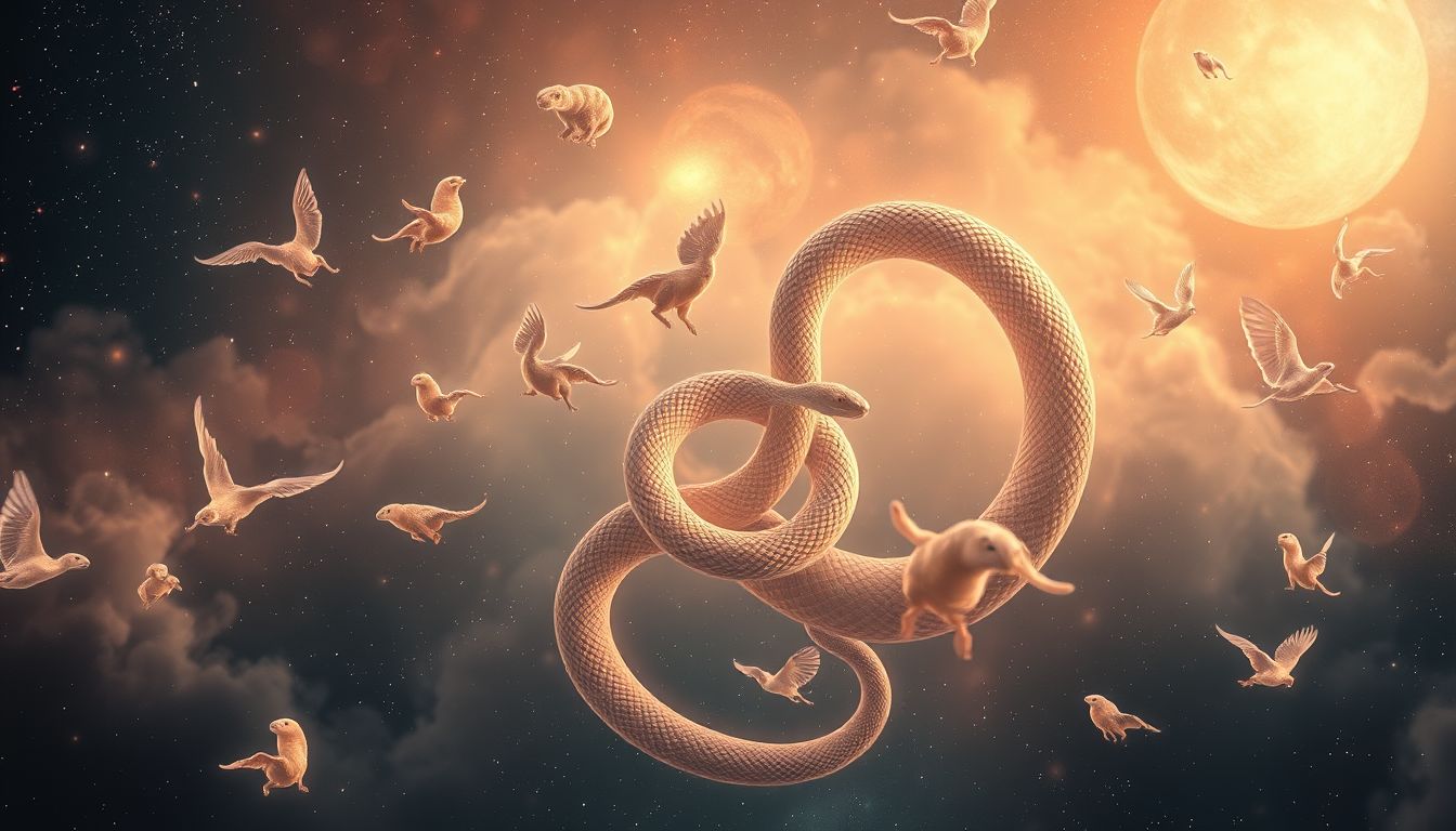 Träume von Boas symbolisieren oft Transformation und innere Stärke.