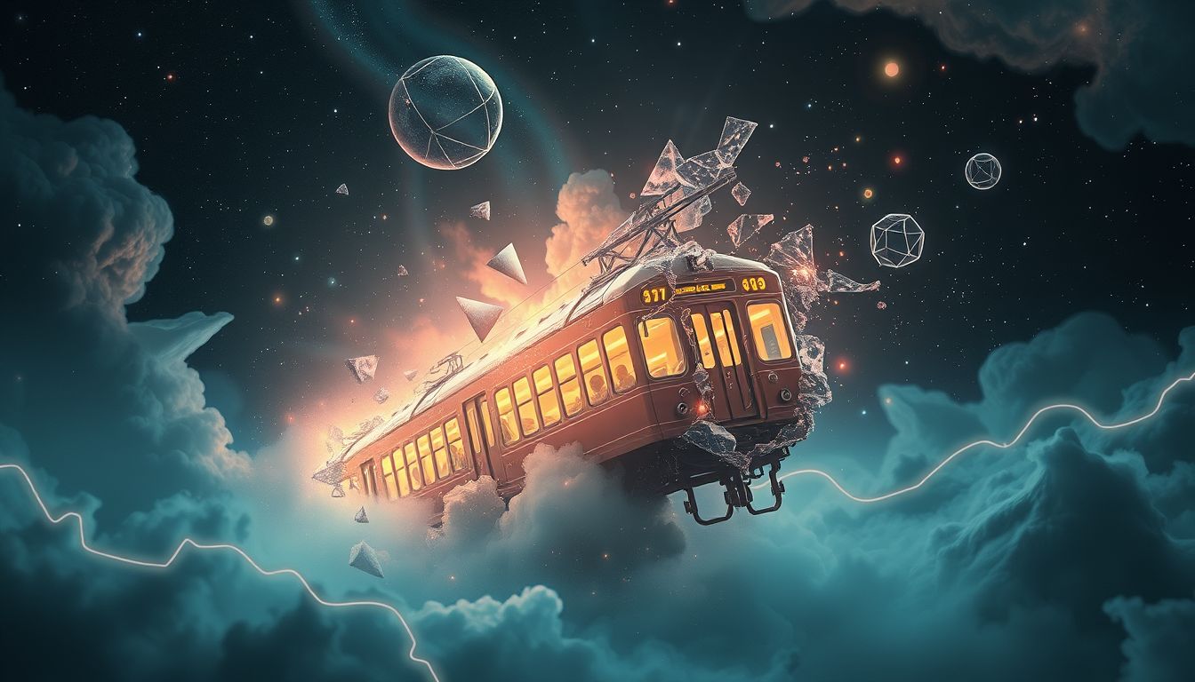 Ein einstürzender Untergrundbahn-Traum symbolisiert plötzlichen Kontrollverlust.