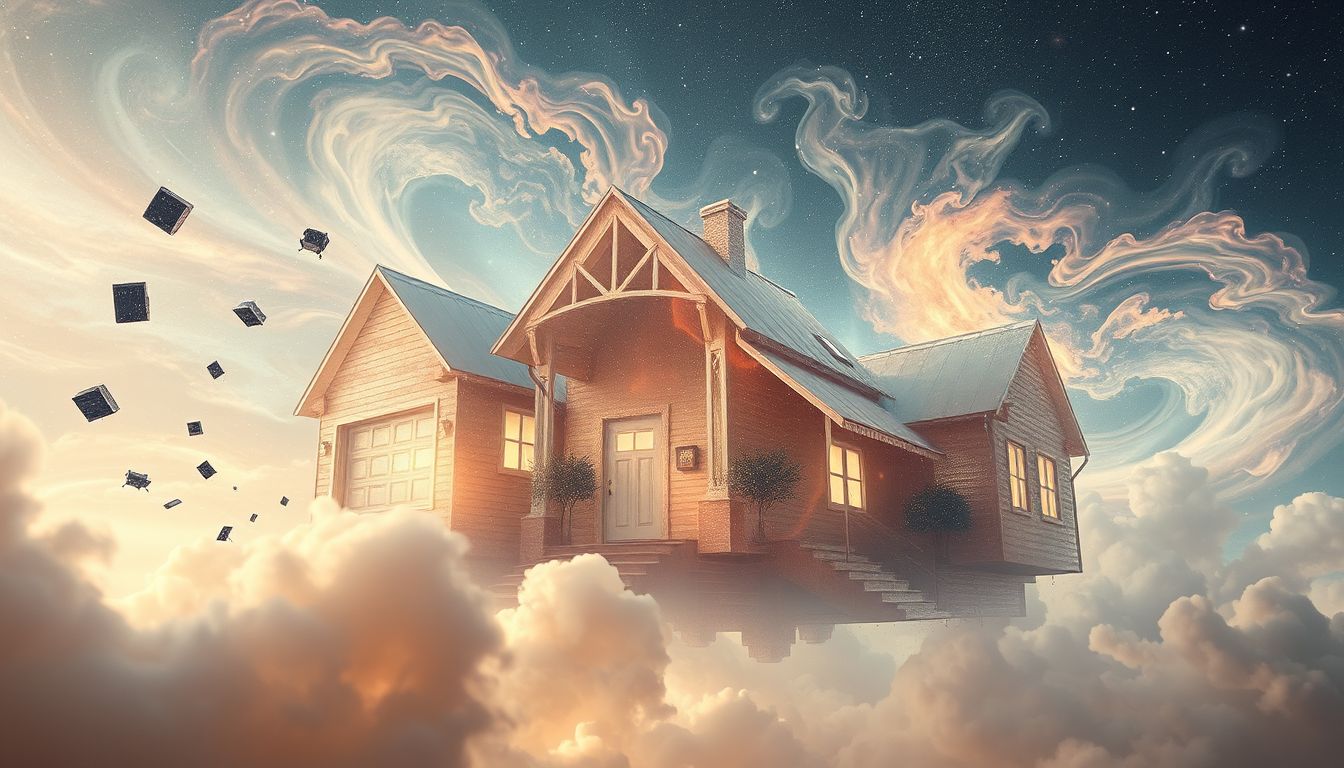 Ein Haus abreißen symbolisiert das Loslassen alter Lebenskapitel und Neubeginn.