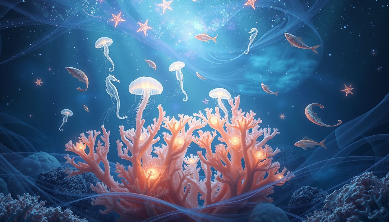 Korallen kommunizieren durch chemische Signale in symbiotischen Beziehungen.