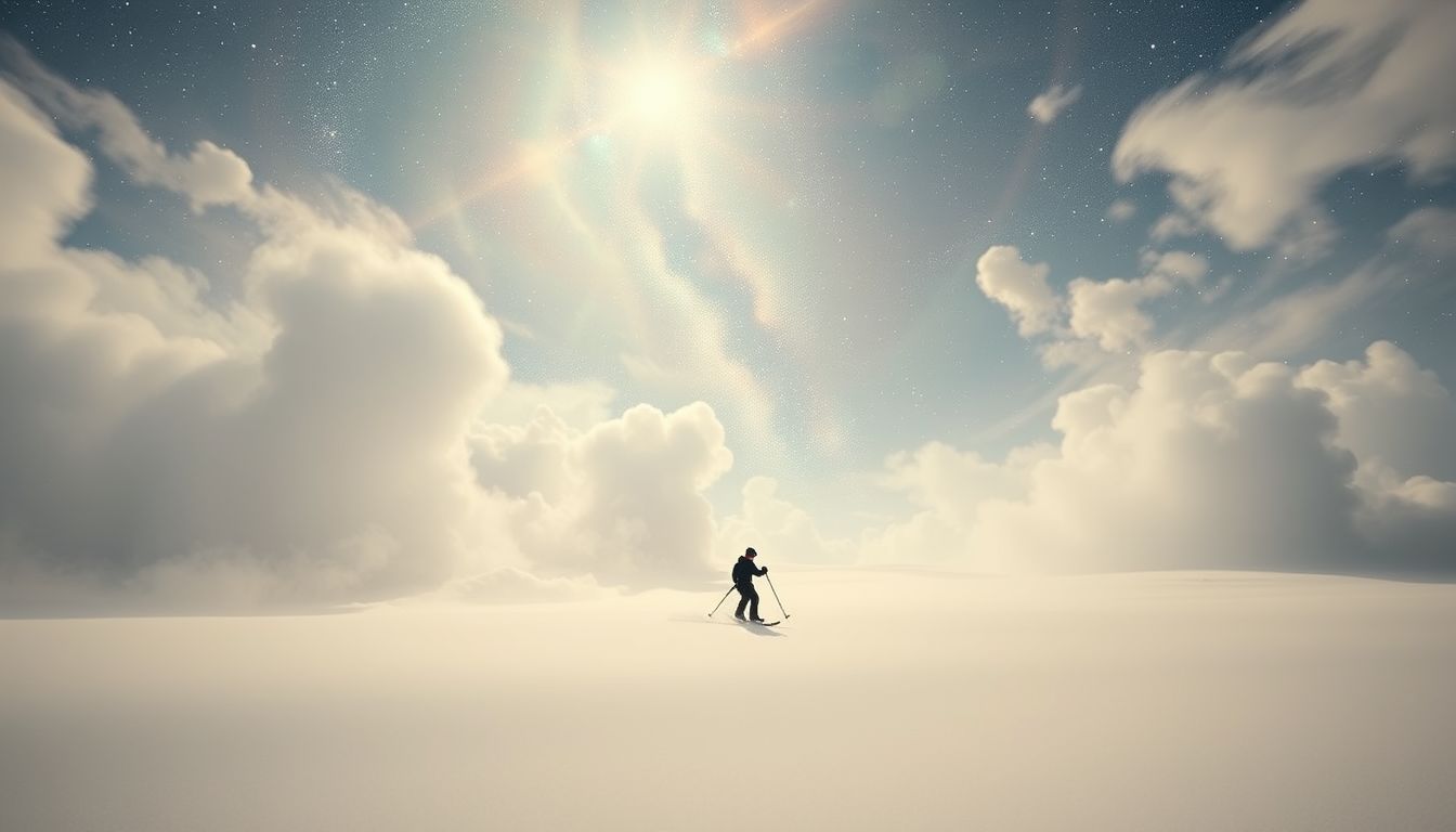 Zeitlupe-Skifahren im Traum symbolisiert bewusste Lebensentscheidungen und Achtsamkeit.