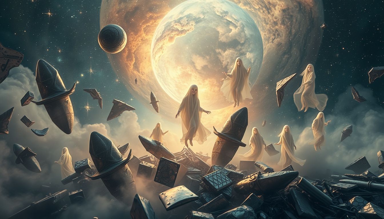 Träumen von Geistern auf Schrottplätzen symbolisiert ungelöste innere Konflikte.