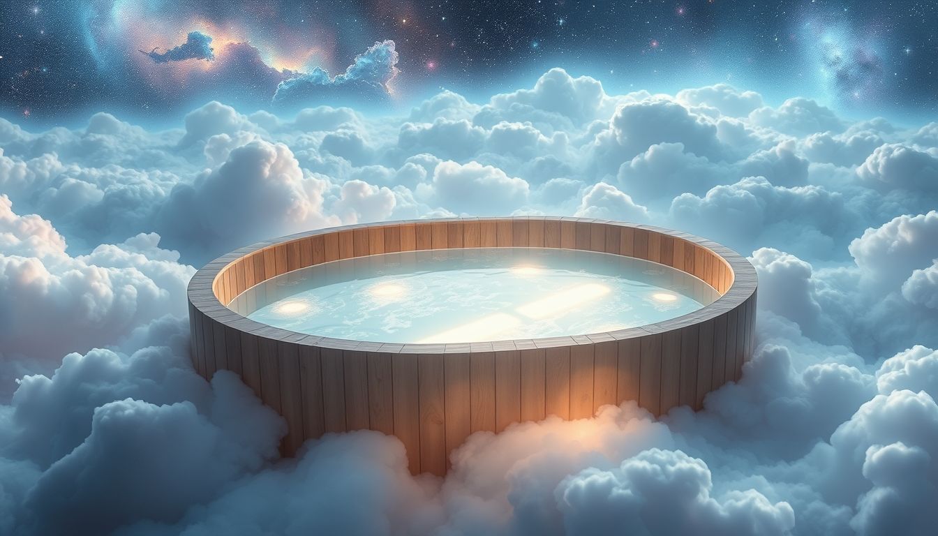 Ein klarer Wasserzuber symbolisiert Reinigung und inneren Neuanfang.
