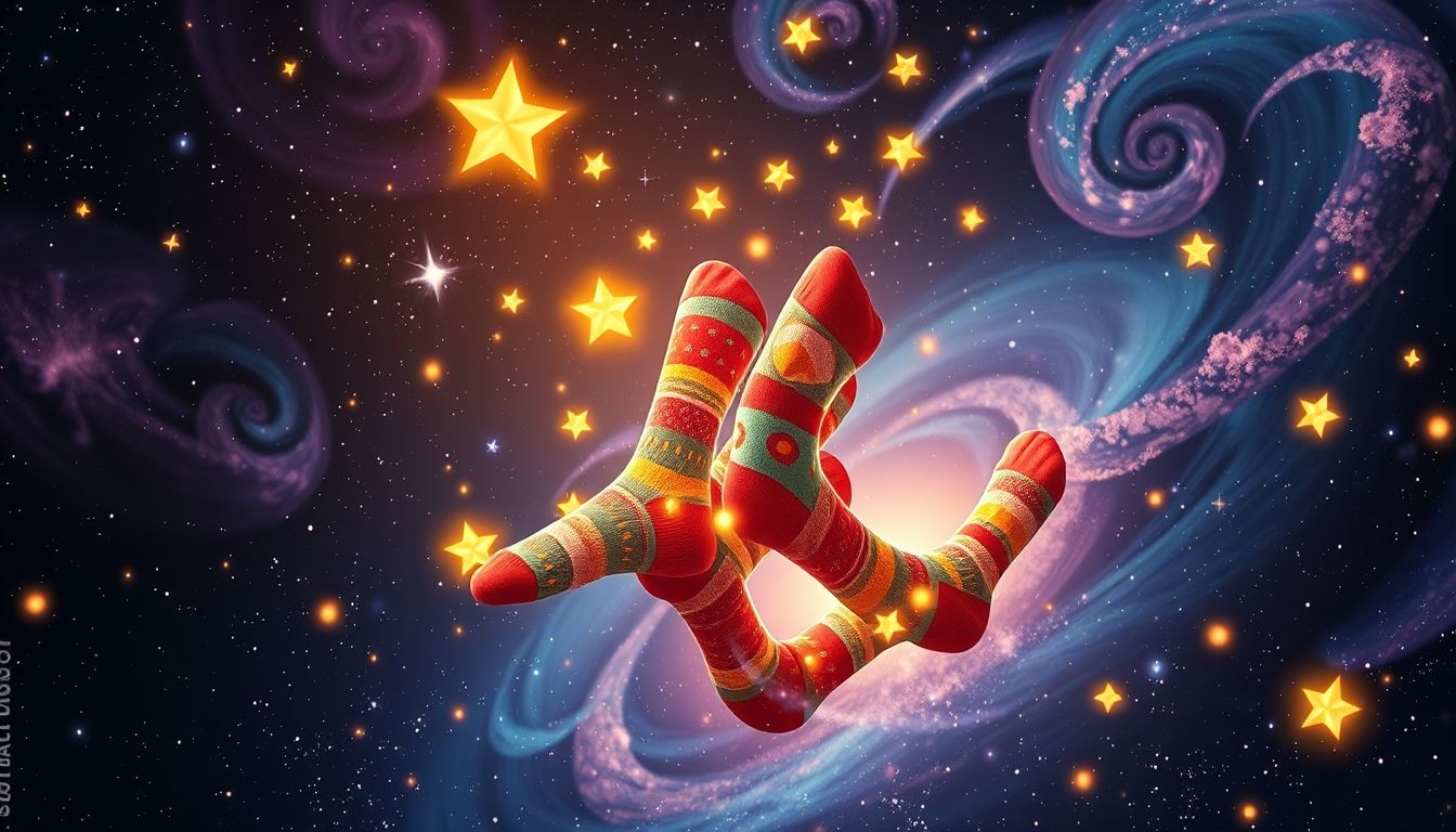 Bunte Socken im Traum symbolisieren Lebensfreude und Individualität.