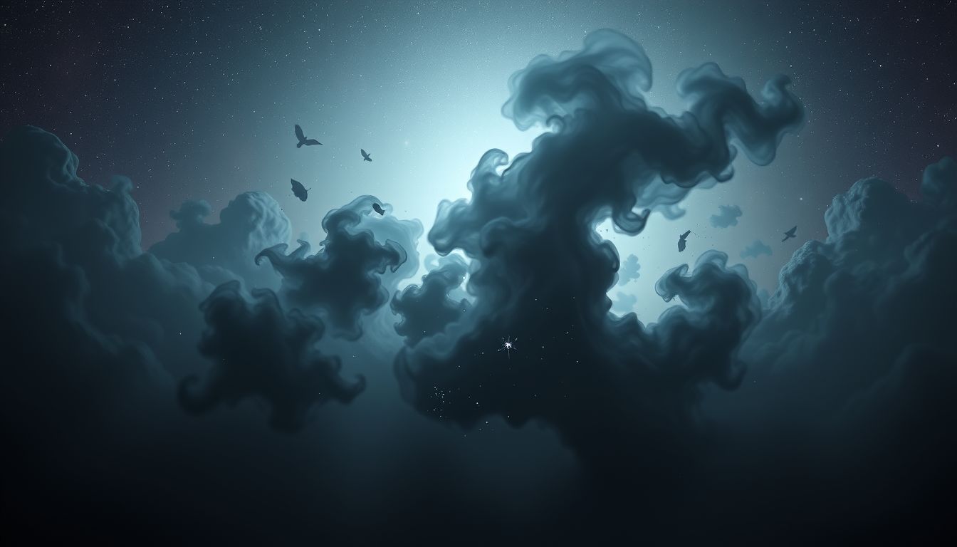 Die Finsternis im Traum symbolisiert oft innere Unsicherheit und Angst.