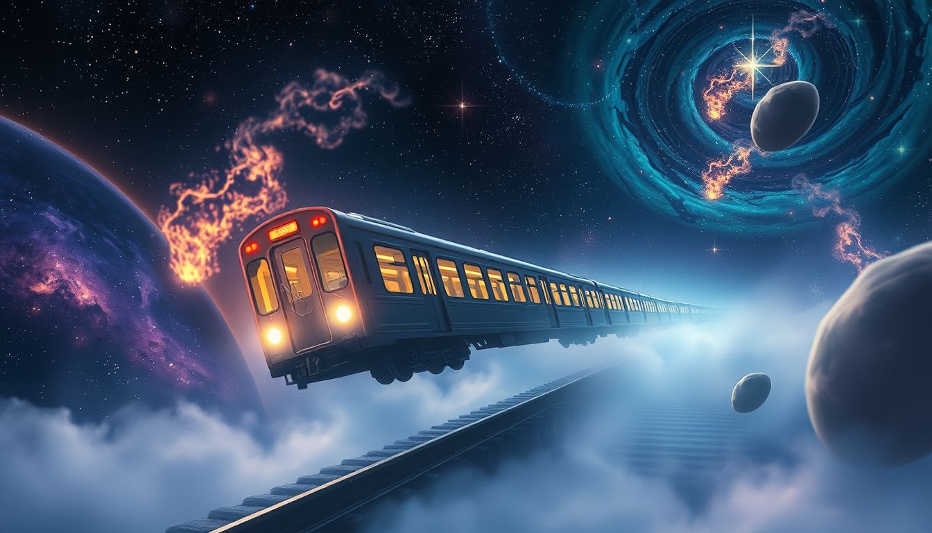 Ein entgleistes U-Bahn-Traumbild warnt vor Kontrollverlust im Leben.