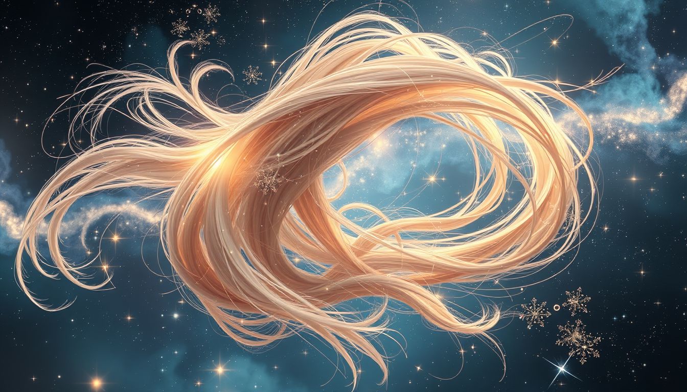 Lange Haare im Traum symbolisieren oft innere Stärke und Weiblichkeit.
