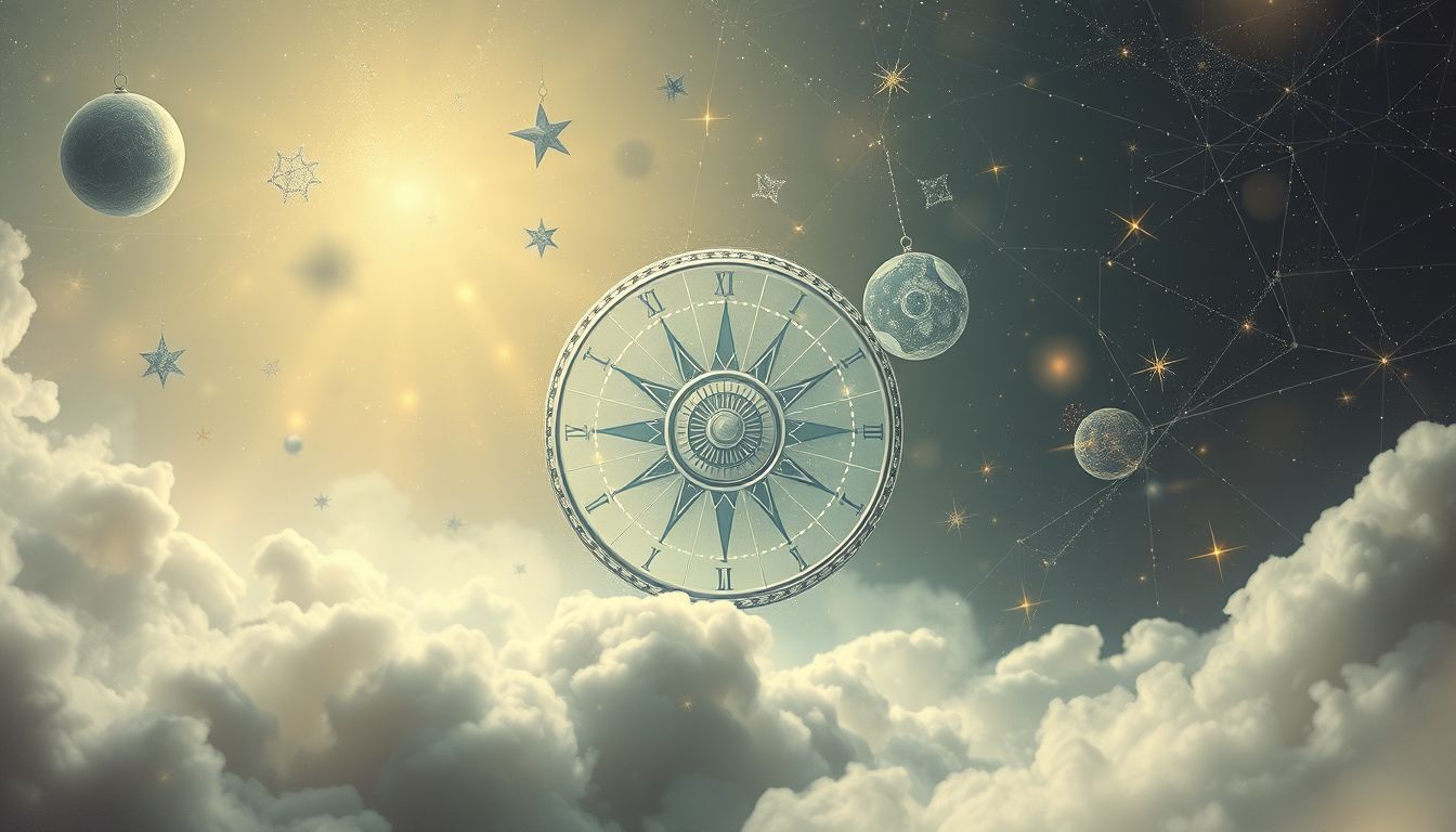 Das Rad der Zeit symbolisiert ewige Wiederkehr und Schicksalszyklen.