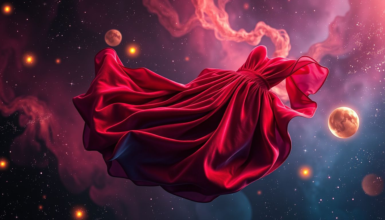 Ein Samtkleid symbolisiert Eleganz, Wärme und sinnliche Geborgenheit.