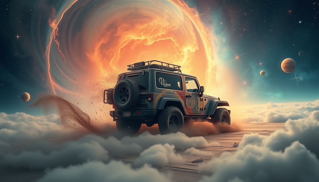 Geländewagen im Traum symbolisieren oft Orientierungslosigkeit und Abenteuerlust.
