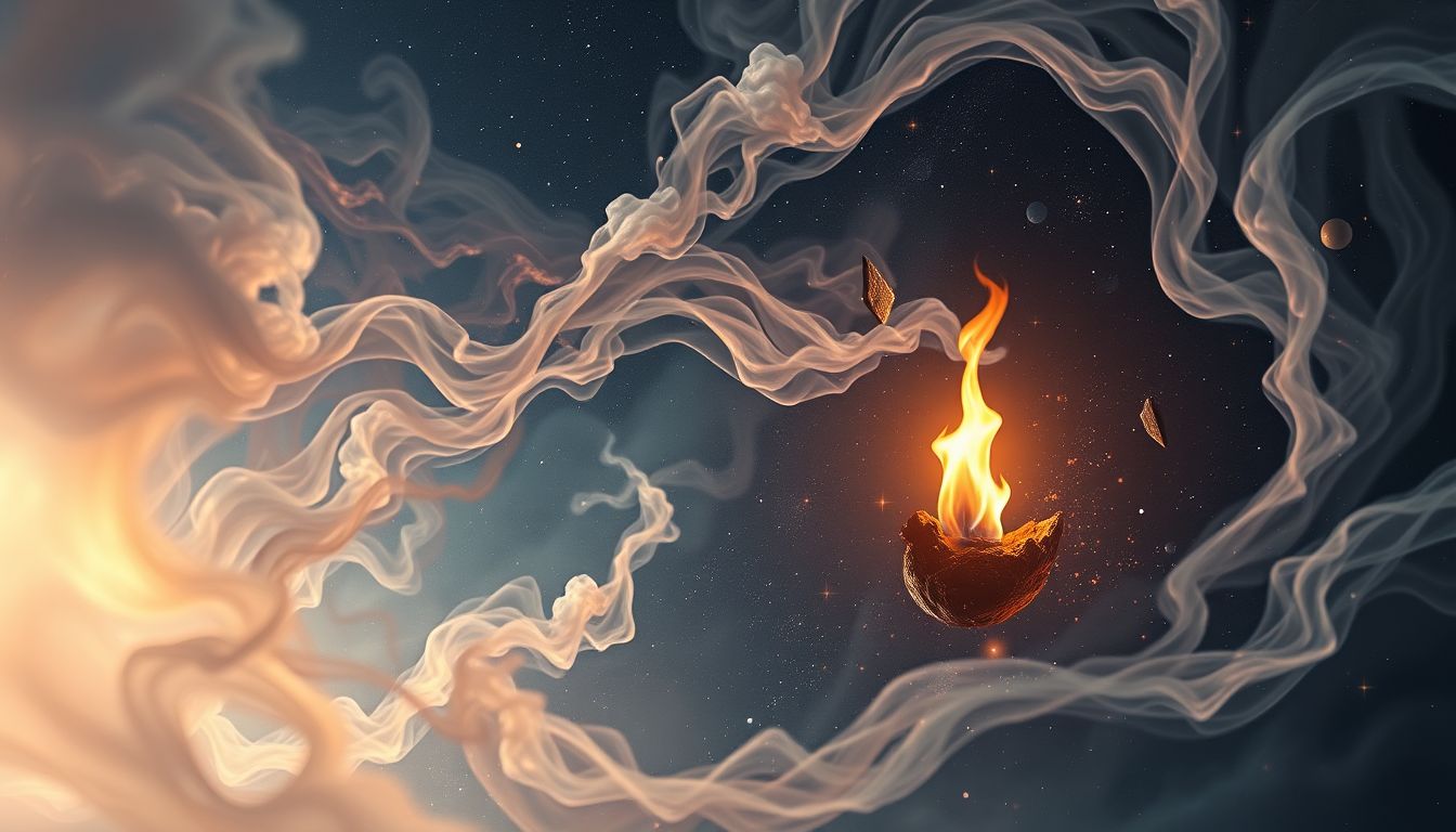 Der Sturm symbolisiert innere Konflikte, die Willenskraft schwächen.