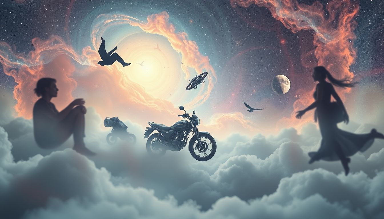 Fallbeispiele zeigen unterschiedliche psychologische Bedeutungen von Motorradunfallträumen.