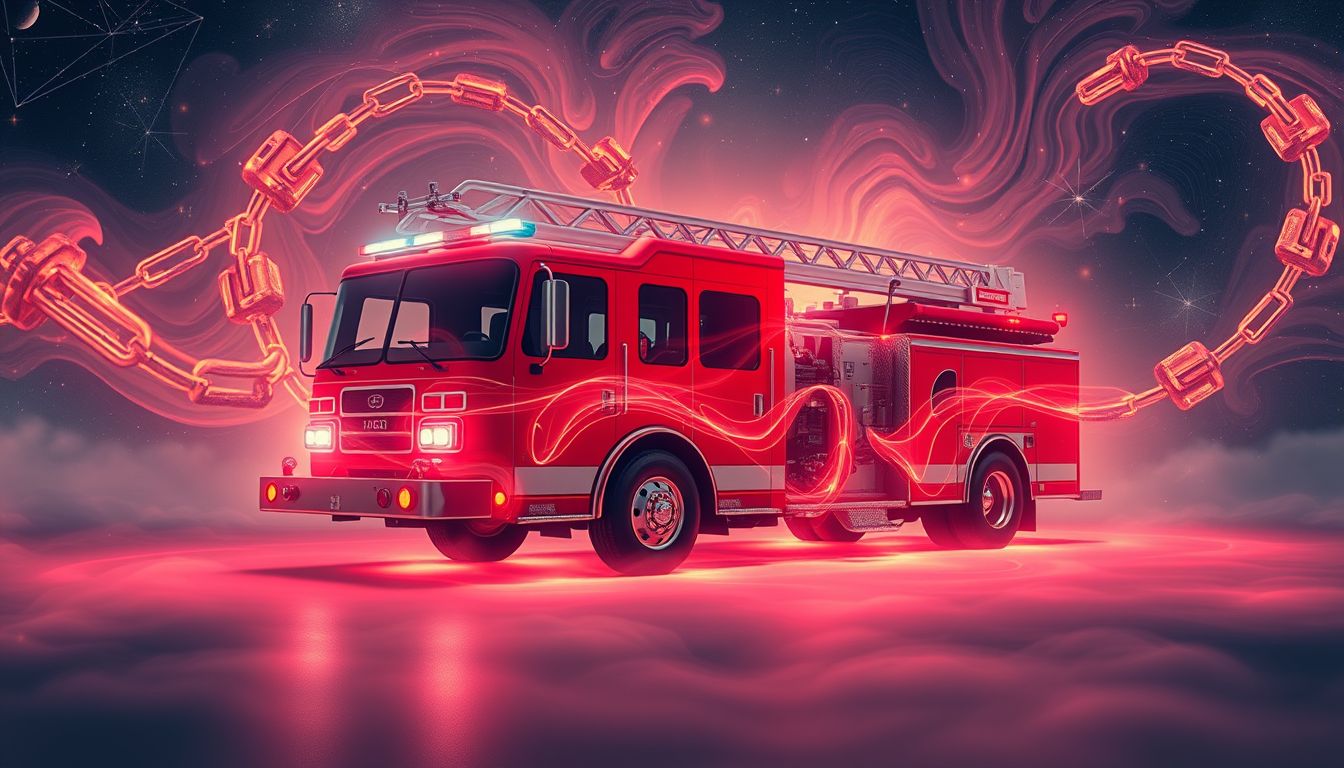 Ein Feuerwehrauto symbolisiert im Traum Kontrolle und Sicherheit.