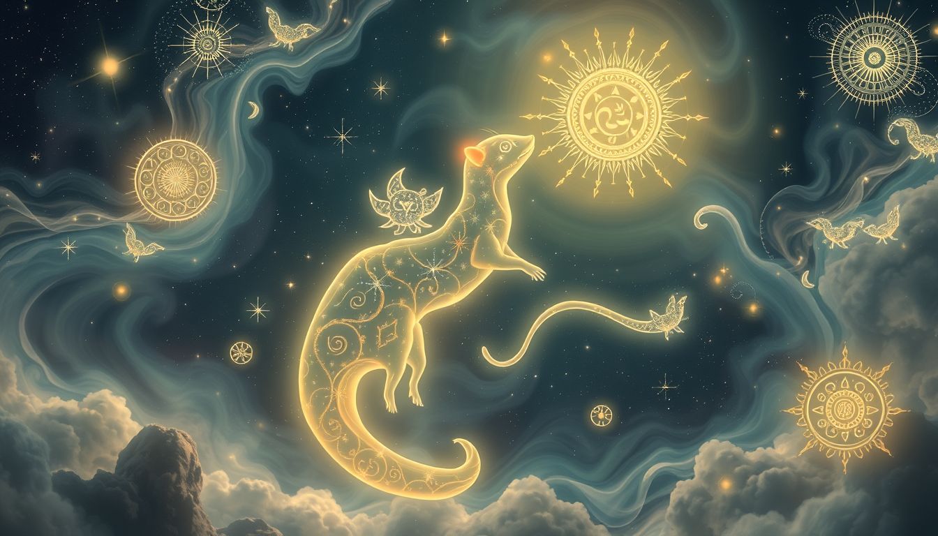 Frettchen symbolisieren in der Mythologie Schutz und listige Intelligenz.