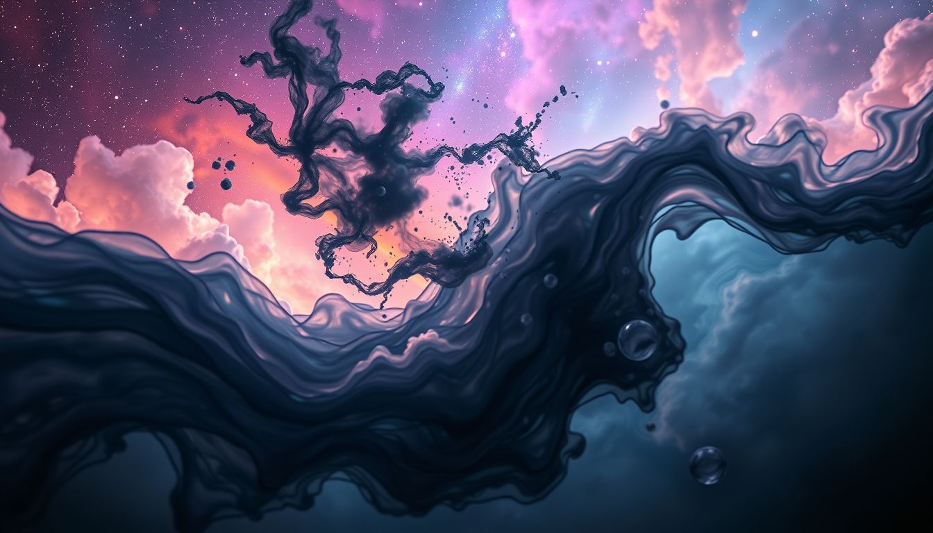 Kohlenstaub im Wasser symbolisiert Klarheitsverlust und getrübte Intuition.