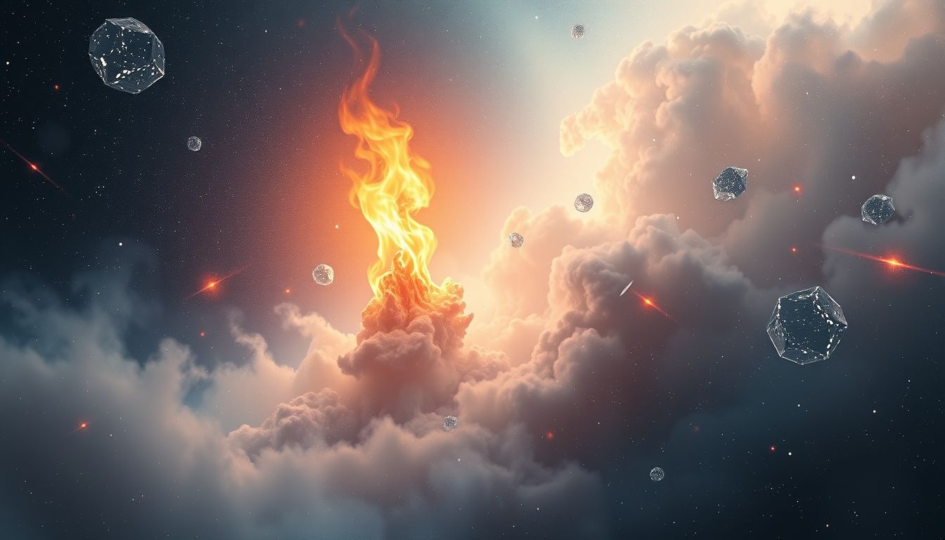 Eine plötzlich entstehende Lohe symbolisiert plötzliche Inspiration und Veränderung.