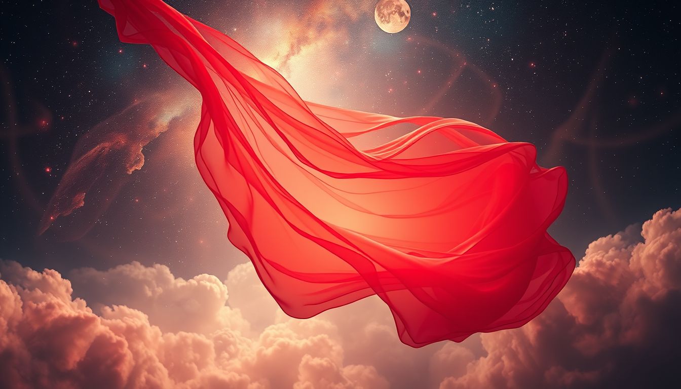 Rotes Rockfutter symbolisiert Leidenschaft und verborgene kreative Energie.