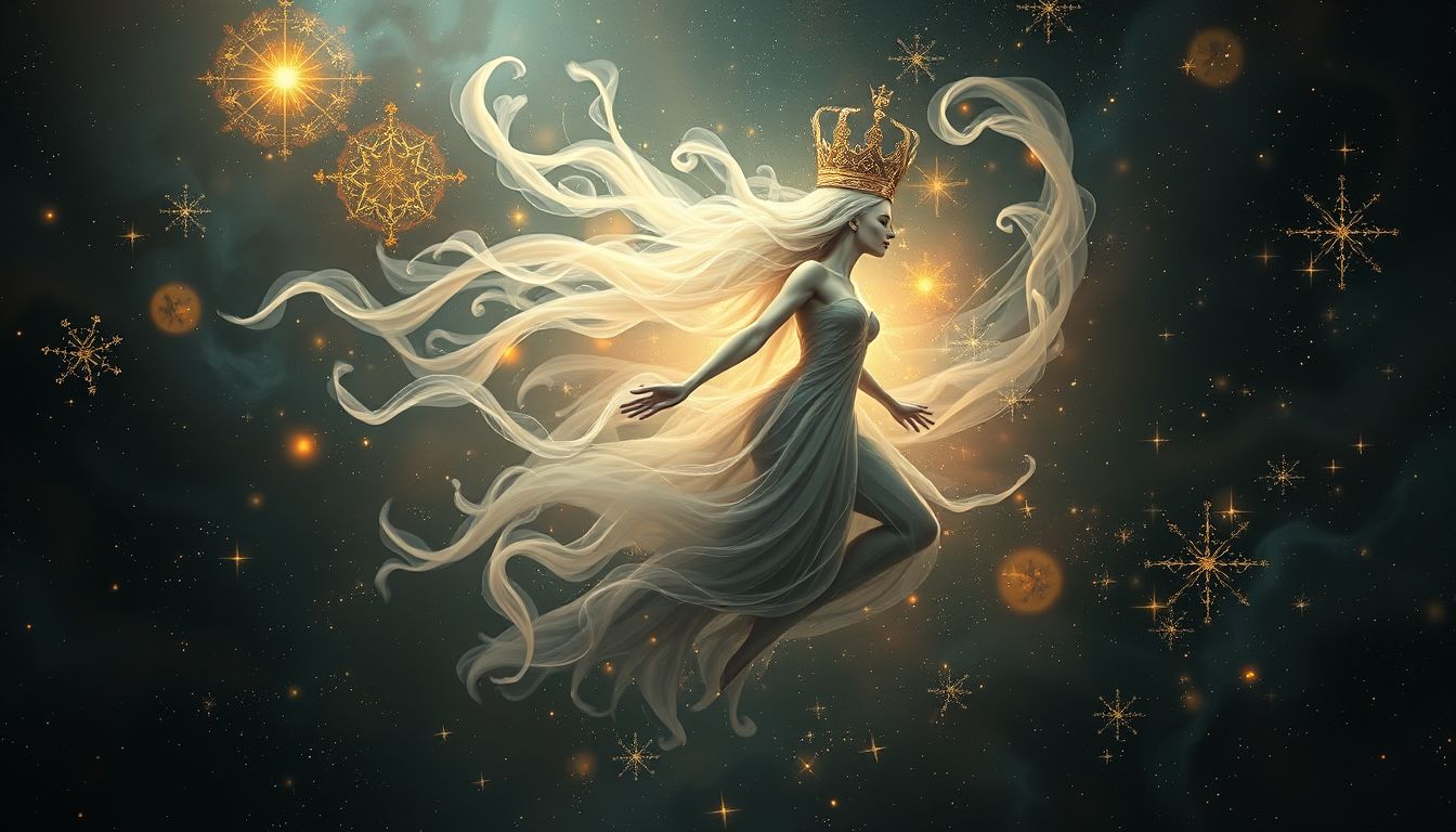 Ein König verwandelt sich, symbolisiert innere Transformation und Machtwandel.