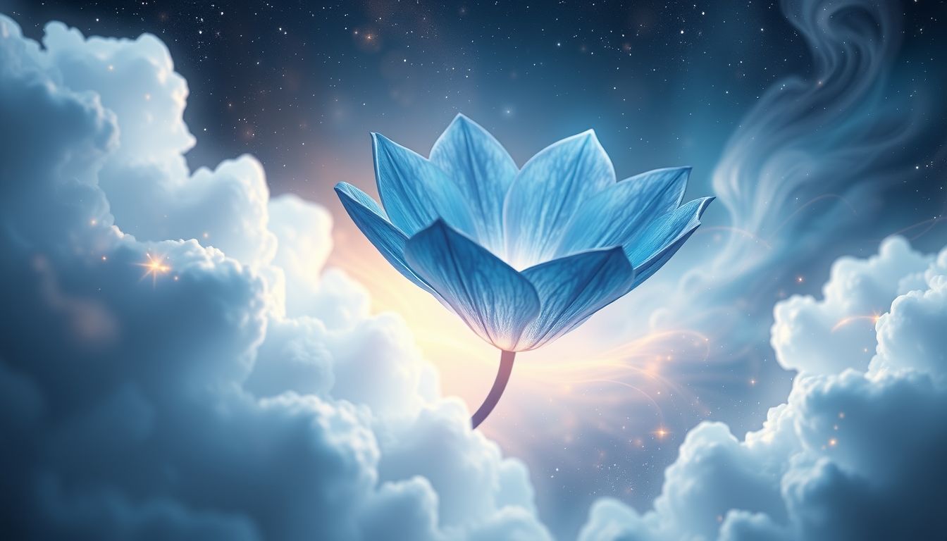 Die blaue Kamassie symbolisiert Heilung und innere Ruhe im Traum.