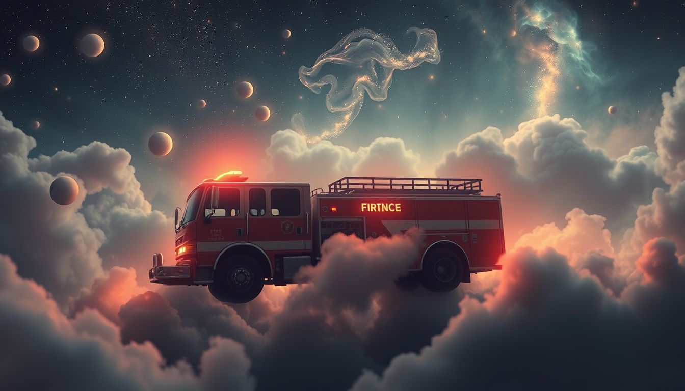 Ein leises Feuerwehrauto symbolisiert stille Hilfe in Krisenzeiten.