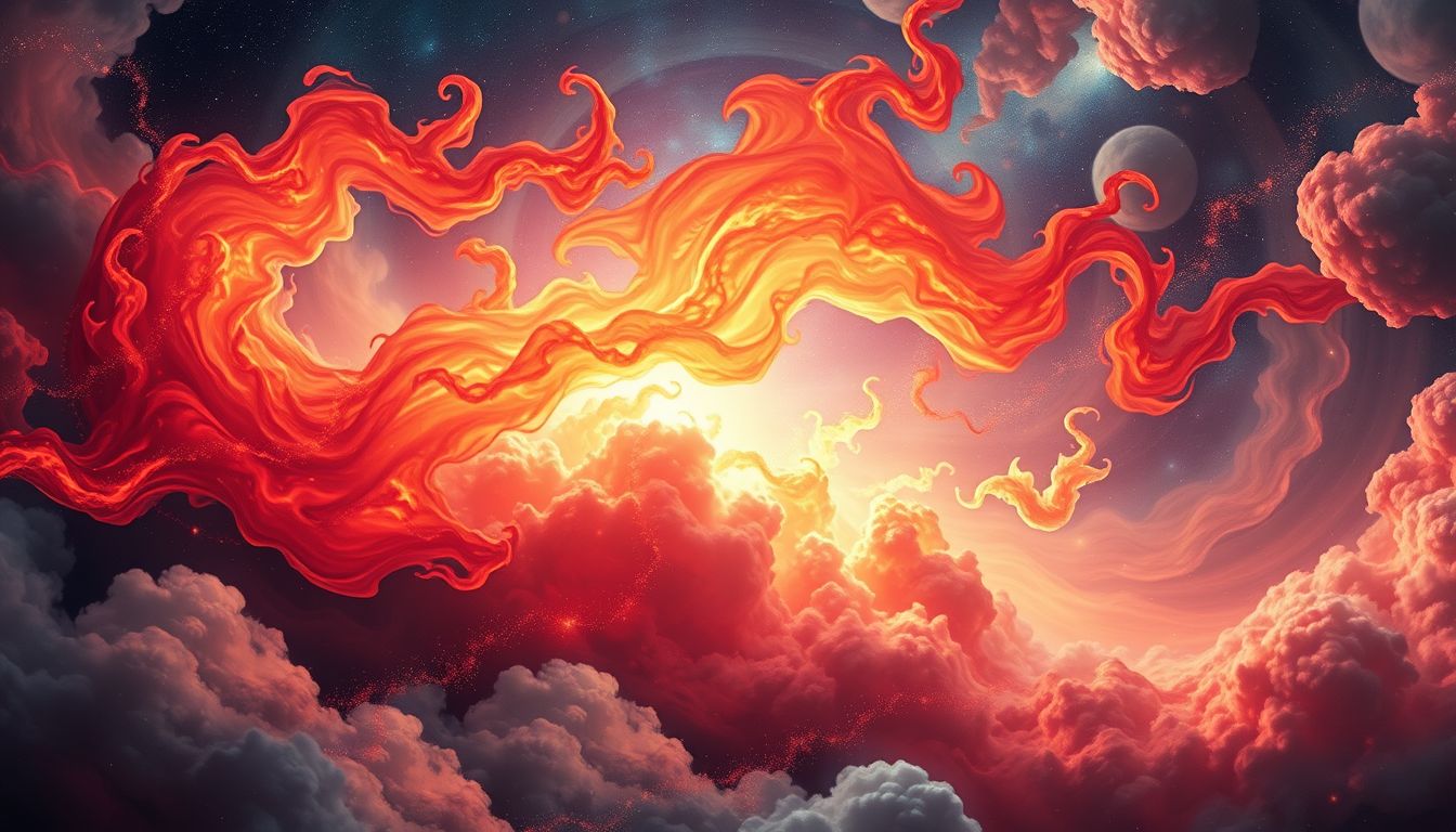 Eine rote Lohe im Traum symbolisiert leidenschaftliche Energie und Veränderung.