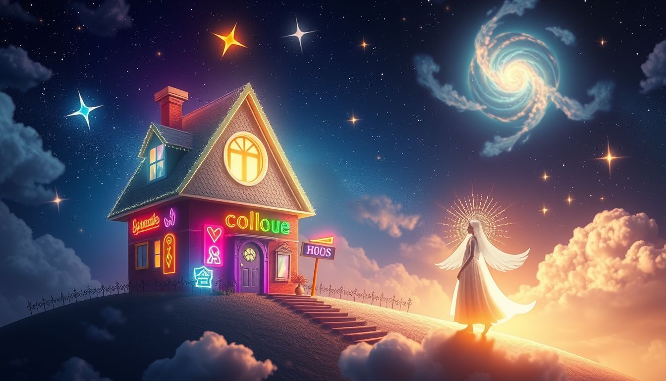 Ein Schilderhaus symbolisiert Orientierung und Sicherheit im Leben.
