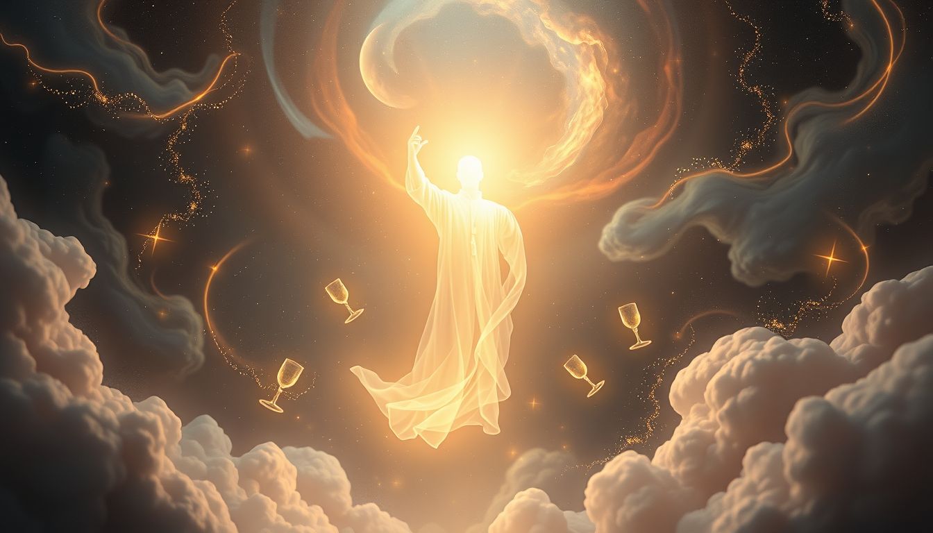 Ein Priester in Erstkommunionträumen symbolisiert spirituelle Führung und Segen.