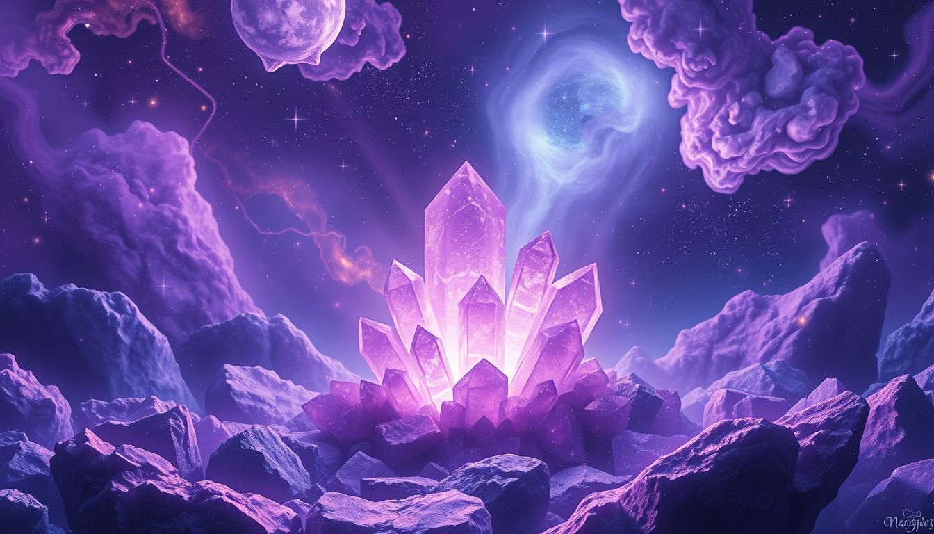 Ein Amethyst im Traum symbolisiert geistige Klarheit und Schutz.