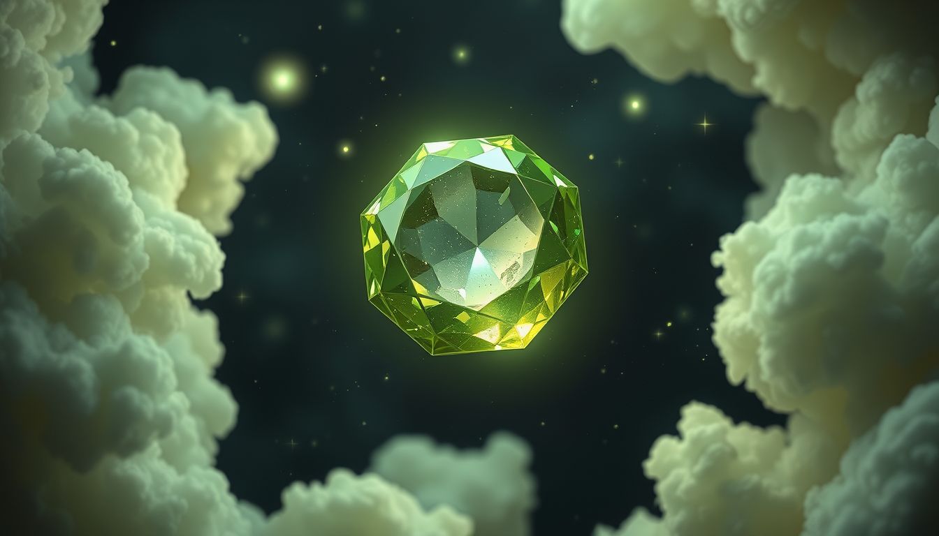 Ein gefälschter Peridot im Traum warnt vor Täuschung.