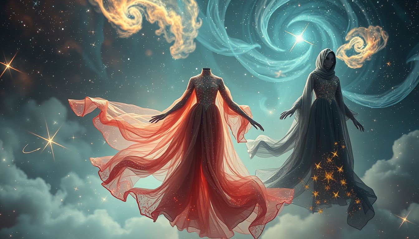 Ungewöhnliche Kleidung im Traum symbolisiert oft persönliche Wandelbereitschaft.