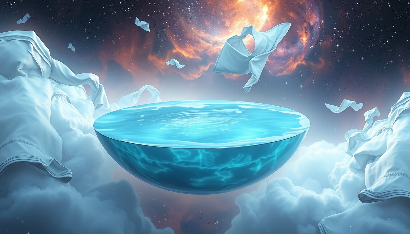 Ein Handtuch im Schwimmbad symbolisiert Schutz und emotionale Reinigung.
